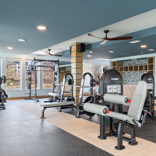 Open and well-lit fitness center